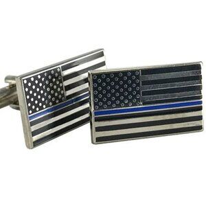 Thin Blue Line Flag Cufflinks